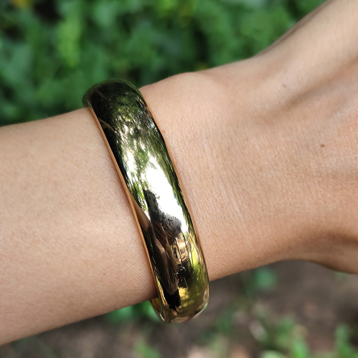 Brățară BOLD BANGLE placată cu aur