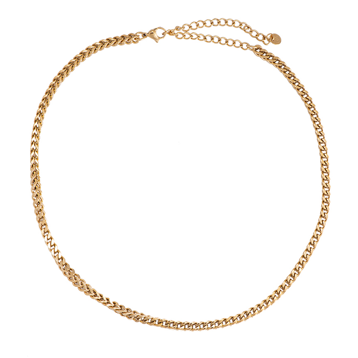 Colier Cuban Bold placat cu aur