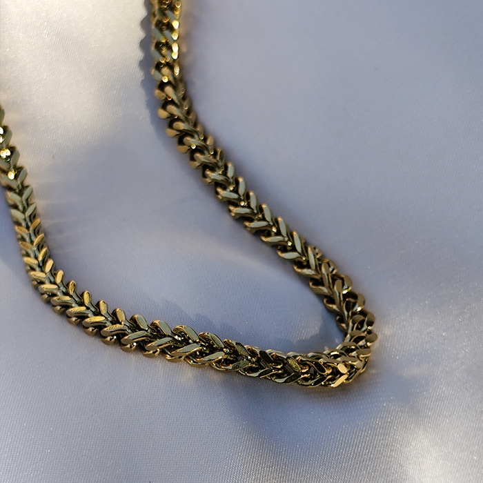 Colier Cuban Bold placat cu aur