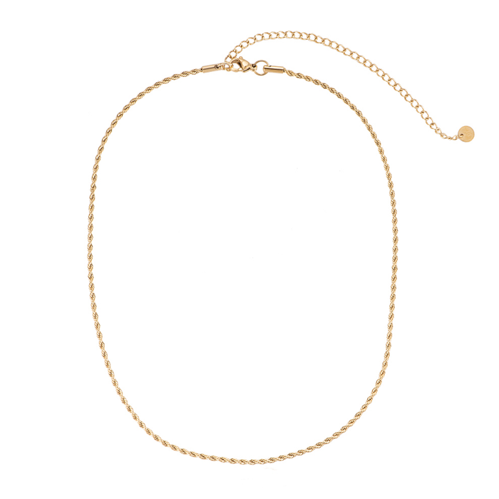 Colier Twist placat cu aur