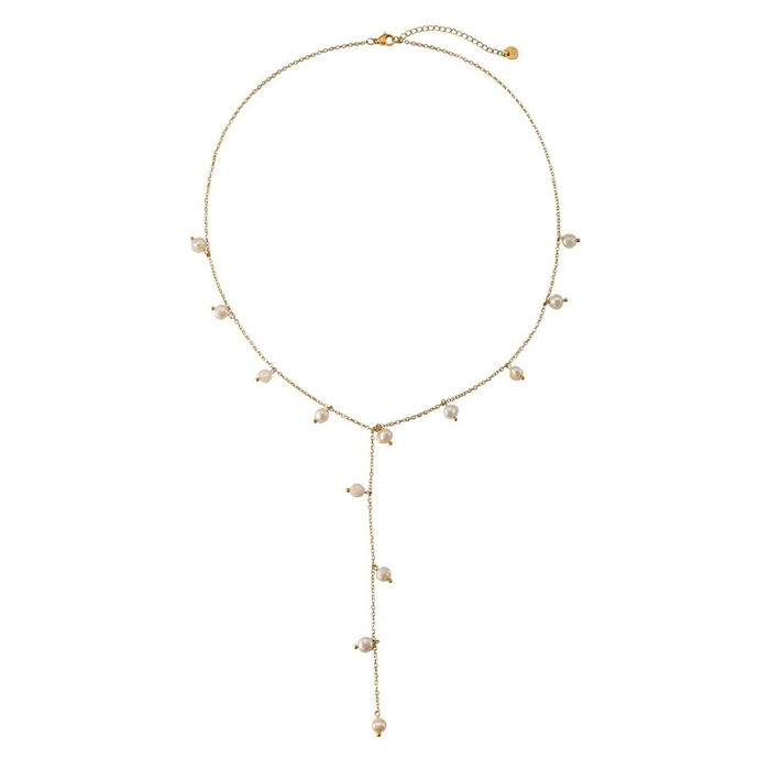 Colier Yva Pearl placat cu aur