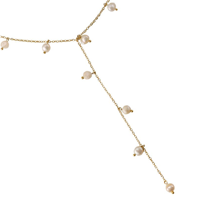 Colier Yva Pearl placat cu aur