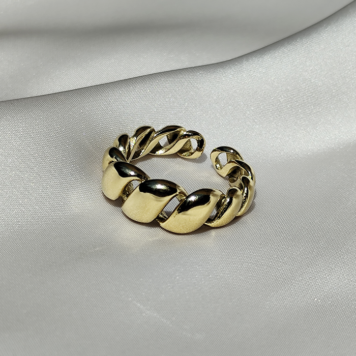 Inel Golden Croissant placat cu aur