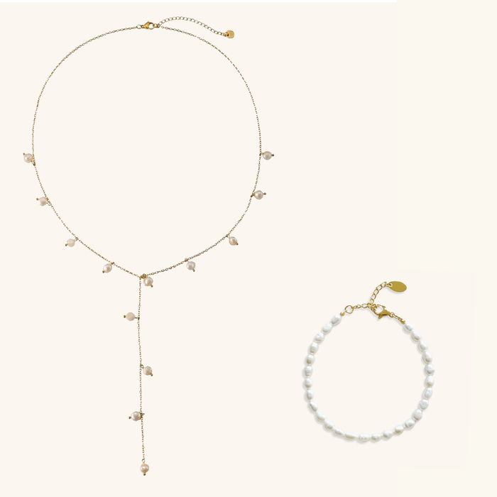 Set Perle - Colier Yva si Bratara Lumiere