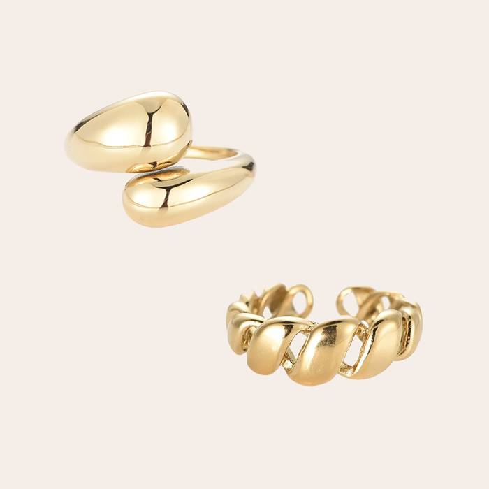 Set Modern Rings – Warm Hug si Croissant